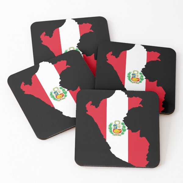 Item preview, Flag Map of Peru designed and sold by feether-store.