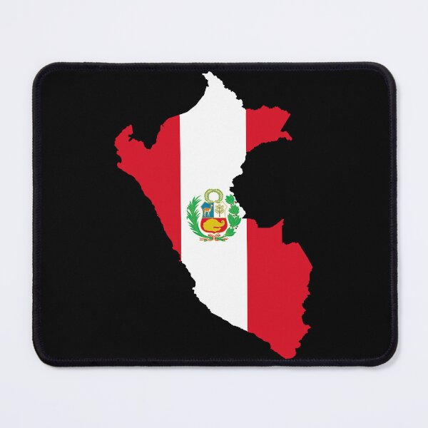 Item preview, Flag Map of Peru designed and sold by feether-store.