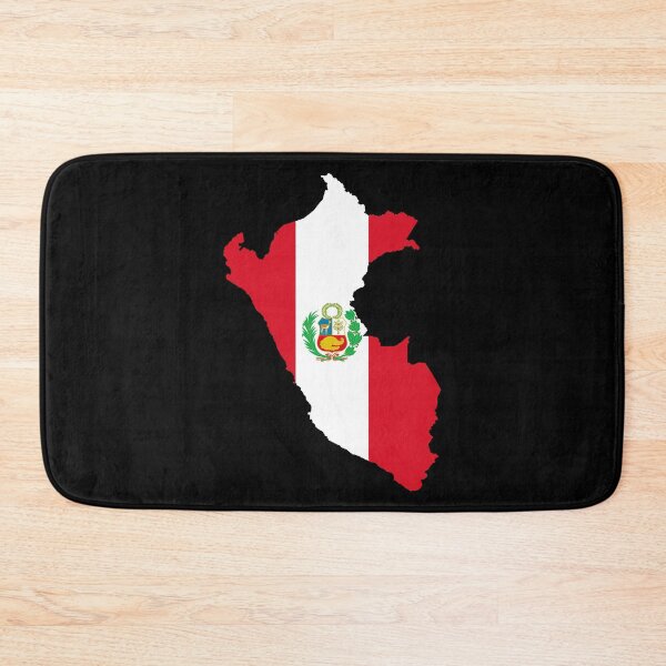 Item preview, Flag Map of Peru designed and sold by feether-store.