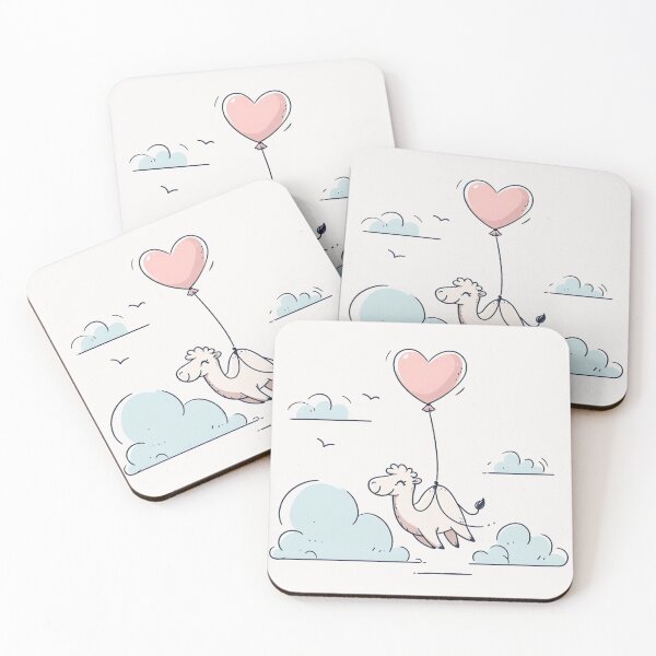 Item preview, Heart Balloon Cute Camel designed and sold by LemuellTrends.