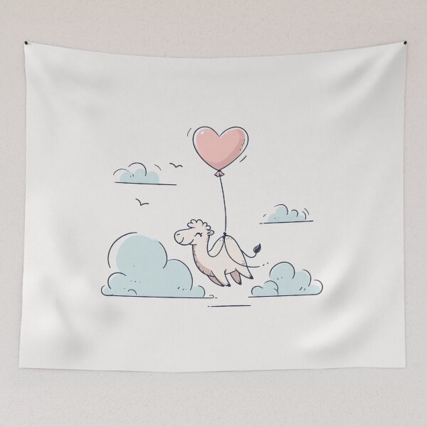 Item preview, Heart Balloon Cute Camel designed and sold by LemuellTrends.
