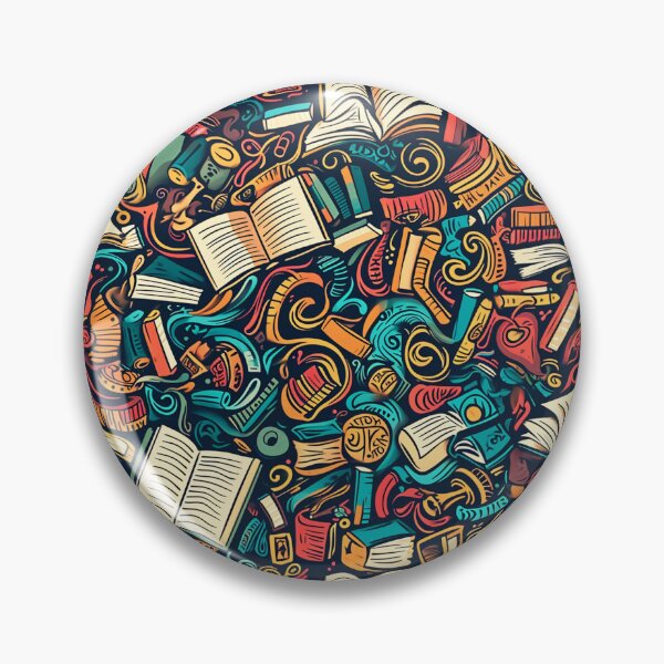 Item preview, Book Aesthetic, Abstract Doodle Books Pattern designed and sold by Desfix.