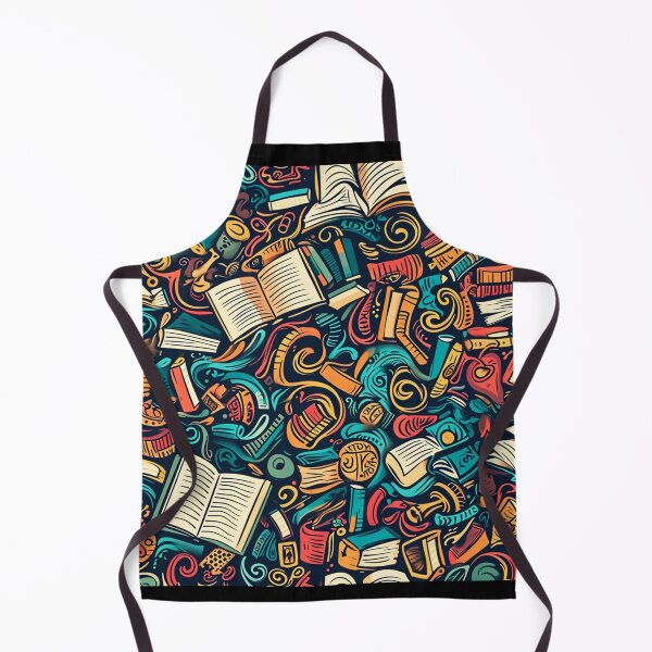 Item preview, Book Aesthetic, Abstract Doodle Books Pattern designed and sold by Desfix.