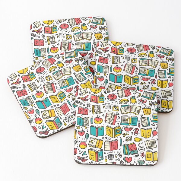 Item preview, Book Aesthetic, Abstract Doodle Books Pattern designed and sold by Desfix.