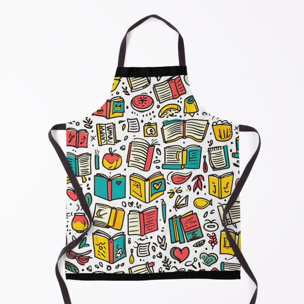 Item preview, Book Aesthetic, Abstract Doodle Books Pattern designed and sold by Desfix.
