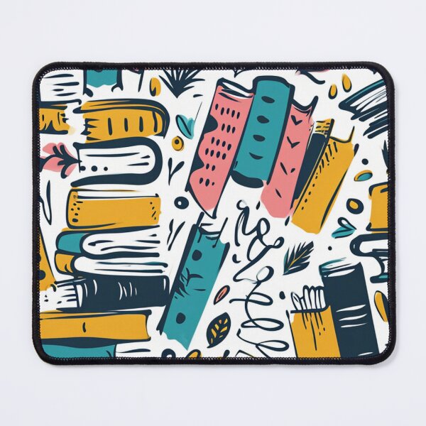 Item preview, Book Aesthetic, Abstract Doodle Books Pattern designed and sold by Desfix.