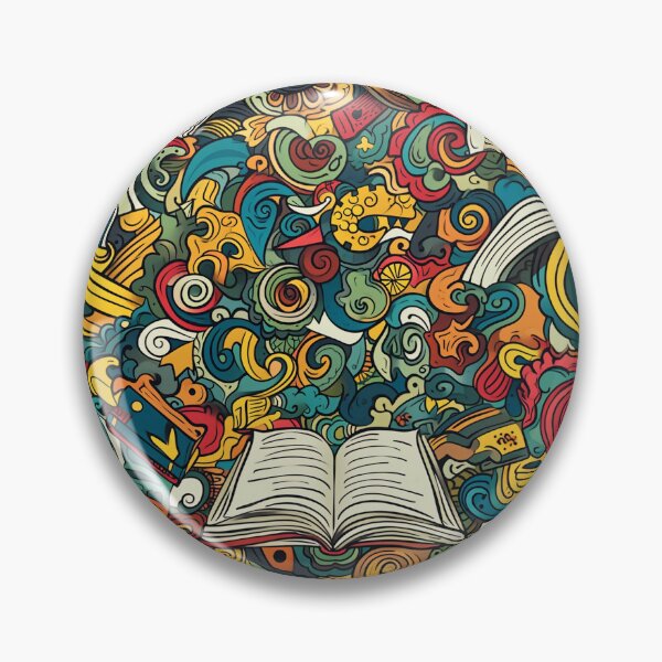 Item preview, Book Aesthetic, Abstract Doodle Books Pattern designed and sold by Desfix.