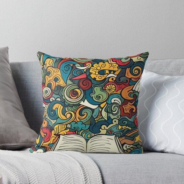Item preview, Book Aesthetic, Abstract Doodle Books Pattern designed and sold by Desfix.