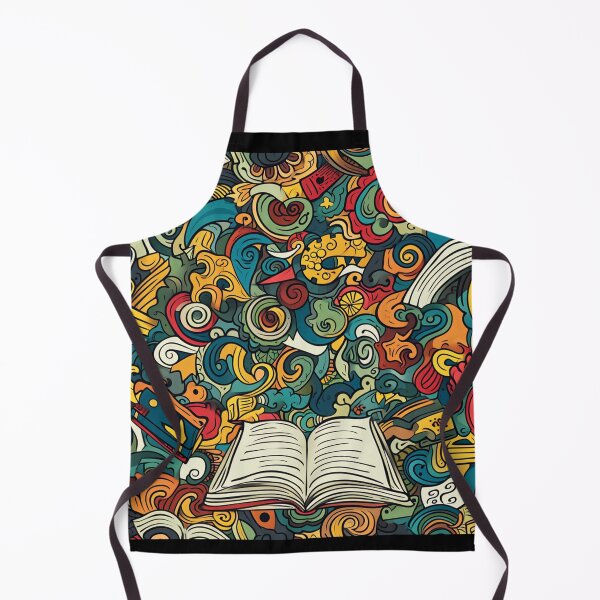 Item preview, Book Aesthetic, Abstract Doodle Books Pattern designed and sold by Desfix.