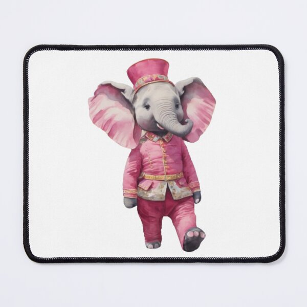 Item preview, Adorable Circus Elephant in Pink Suit | Whimsical Animal Art designed and sold by GemBob Creations.