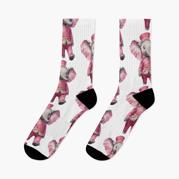 Item preview, Adorable Circus Elephant in Pink Suit | Whimsical Animal Art designed and sold by GemBob Creations.
