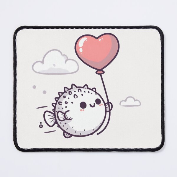 Item preview, Heart Balloon Cute Pufferfish designed and sold by LemuellTrends.