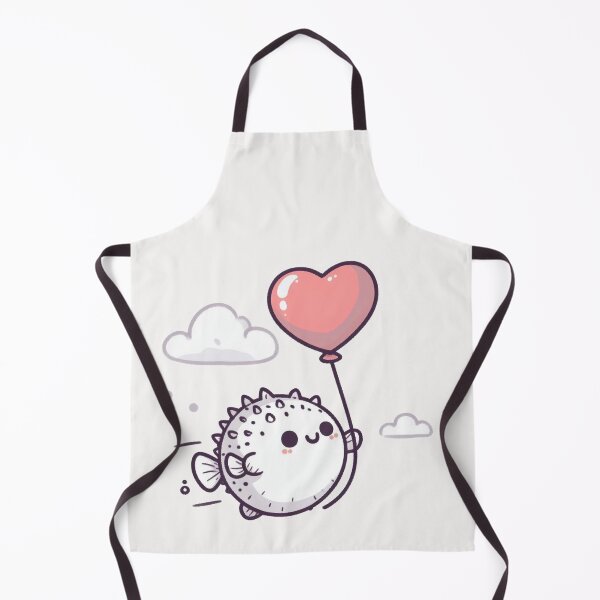 Item preview, Heart Balloon Cute Pufferfish designed and sold by LemuellTrends.