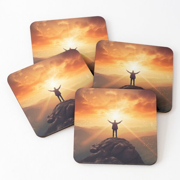 Item preview, Dawn of Achievement | Embracing 2024 on the Mountain Top designed and sold by FairX.