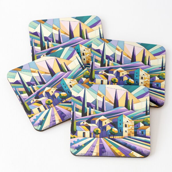 Item preview, Geometric Harmony - Cubist Provence designed and sold by EtherealEchoes.