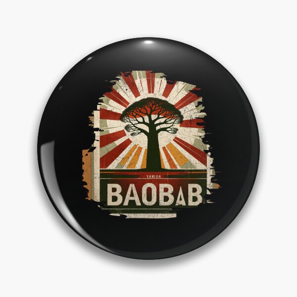 Item preview, African Baobab Tree - Vintage Travel Poster designed and sold by ChromaticBlend.