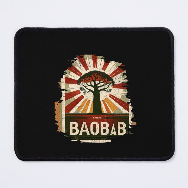 Item preview, African Baobab Tree - Vintage Travel Poster designed and sold by ChromaticBlend.