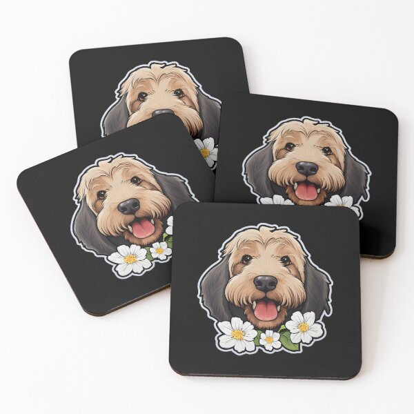 Item preview, Otterhound in Flowers designed and sold by CUTEDOGGIEZ.
