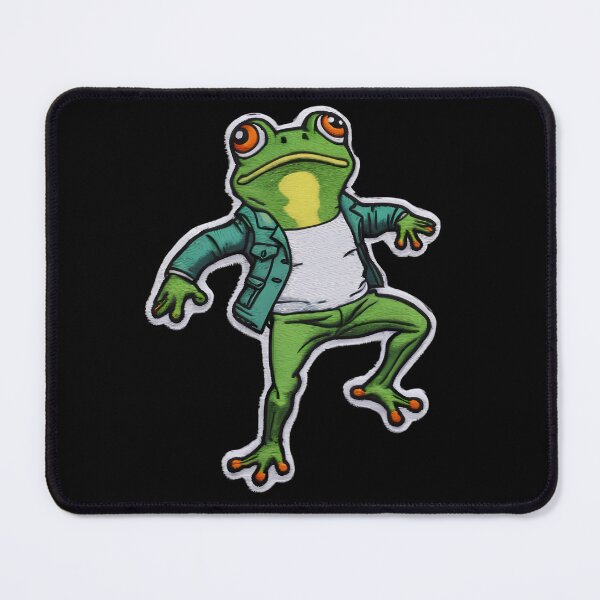 Item preview, Happy Cute Frog, Cool Iron On Patches designed and sold by saloui.