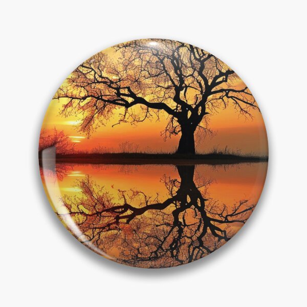 Item preview, Tree silhouette at sunset. designed and sold by ScenicViewPics.
