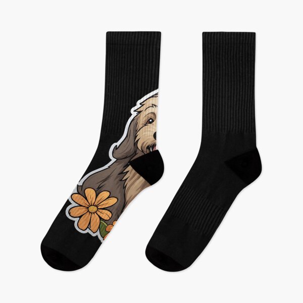 Item preview, Otterhound with Flowers designed and sold by CUTEDOGGIEZ.