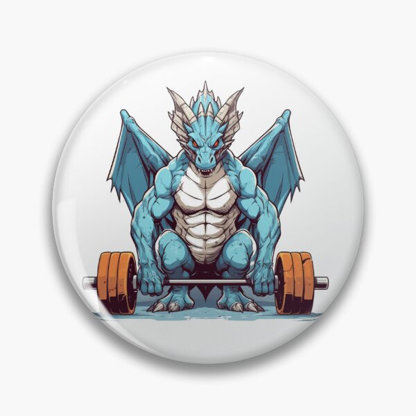 Item preview, Azure dragon deadlifting designed and sold by MechaInk.