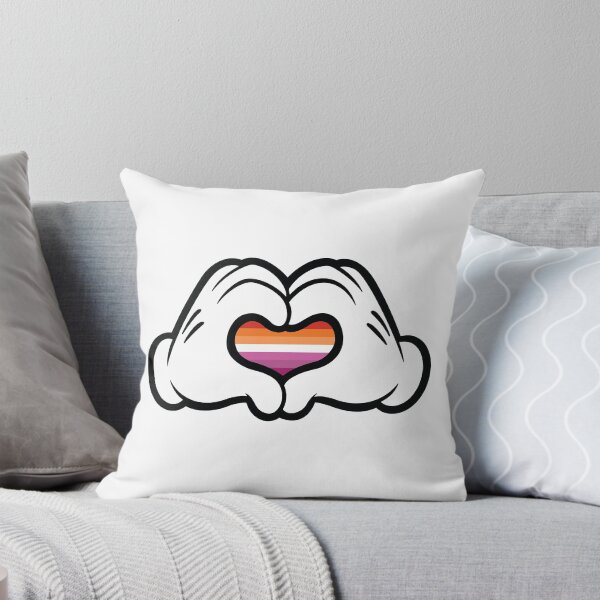 Item preview, Lesbian Pride Mickey Heart Hands designed and sold by chemdoctortim.