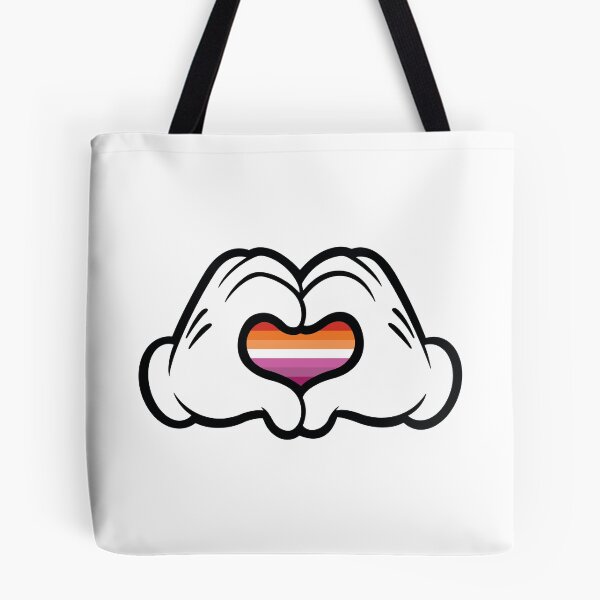 Item preview, Lesbian Pride Mickey Heart Hands designed and sold by chemdoctortim.