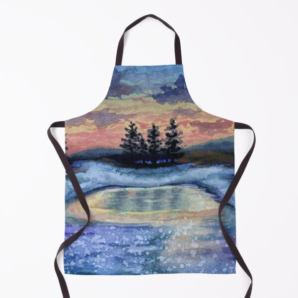 Item preview, Frozen lake sunset designed and sold by MariaCameliaArt.