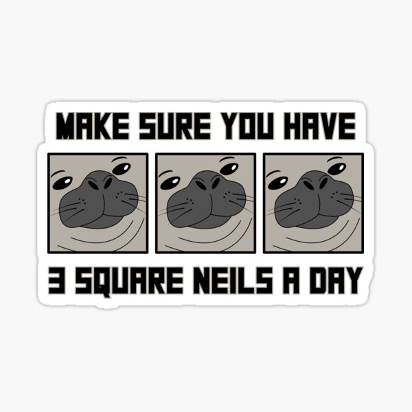 Item preview, Neil the Seal - Three Square Neils a Day designed and sold by skauff.