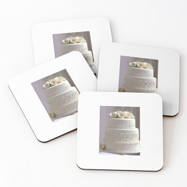 Item preview, Wedding Cake With White Flowers designed and sold by JoyPhotoArt.