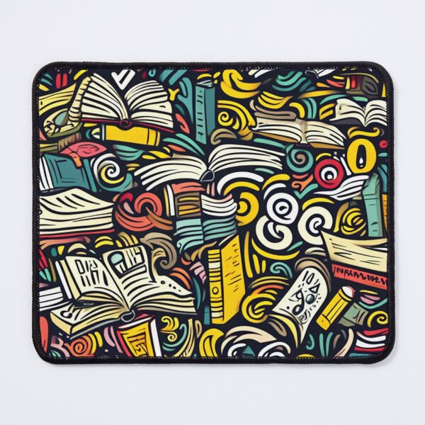 Item preview, Book Aesthetic, Abstract Doodle Books Pattern designed and sold by Desfix.