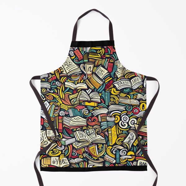 Item preview, Book Aesthetic, Abstract Doodle Books Pattern designed and sold by Desfix.