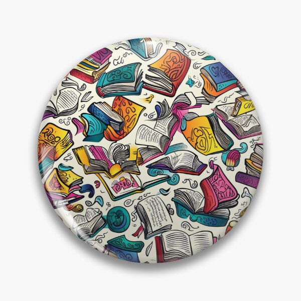 Item preview, Book Aesthetic, Abstract Doodle Books Pattern designed and sold by Desfix.