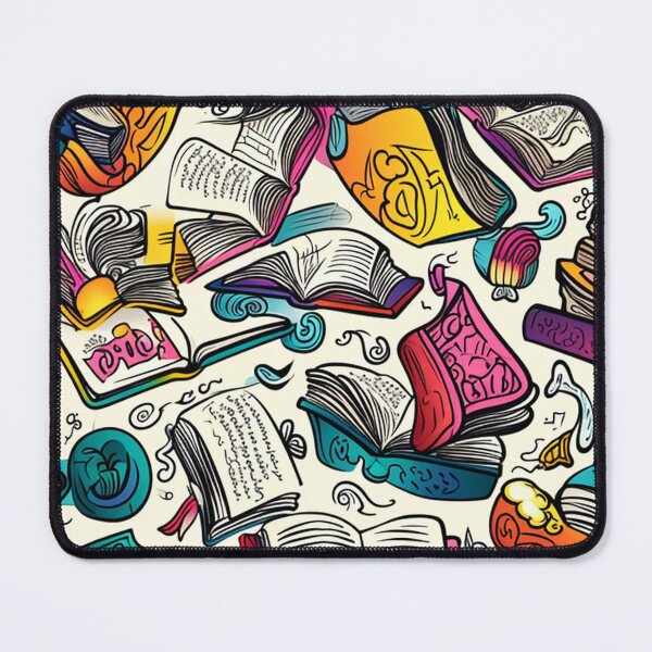Item preview, Book Aesthetic, Abstract Doodle Books Pattern designed and sold by Desfix.