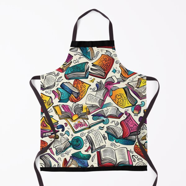 Item preview, Book Aesthetic, Abstract Doodle Books Pattern designed and sold by Desfix.