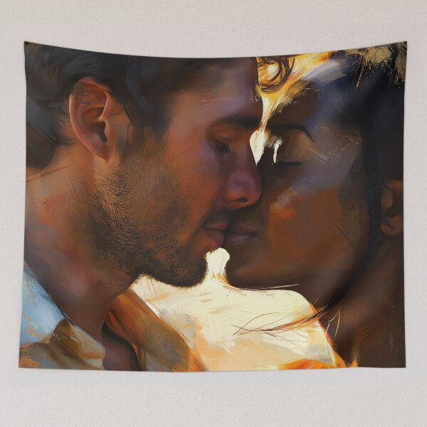 Item preview, Romantic Kiss Love is the Universal Language designed and sold by AI-Crafted.
