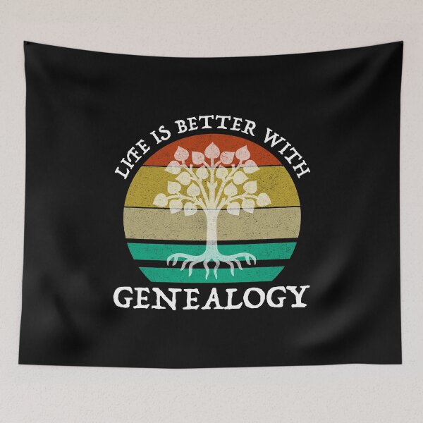 Item preview, Life Is Better With Genealogy designed and sold by Cat Lady Designs.