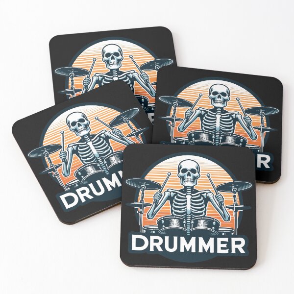 Item preview, Funny Skeleton Drummer Music Lover designed and sold by TomFrontierArt.