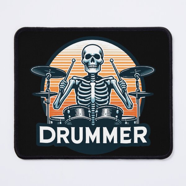 Item preview, Funny Skeleton Drummer Music Lover designed and sold by TomFrontierArt.