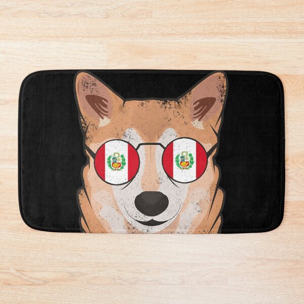 Item preview, Vintage Patriotic Shiba Inu Peruvian Flag designed and sold by feether-store.