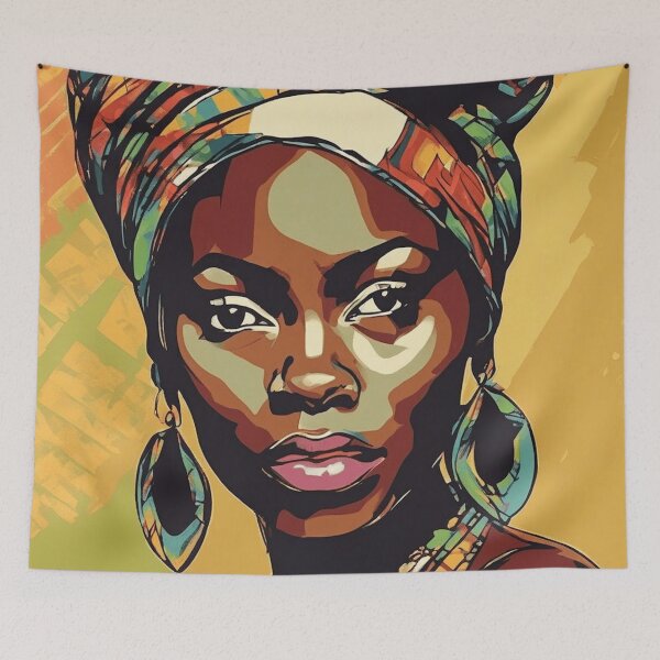 Item preview, Ijeoma Pop Art Portrait designed and sold by Yzakreativ.