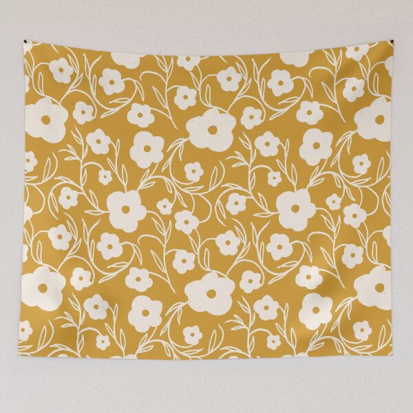 Item preview, Floriography Modern Floral Daisy Yellow  designed and sold by susycosta.