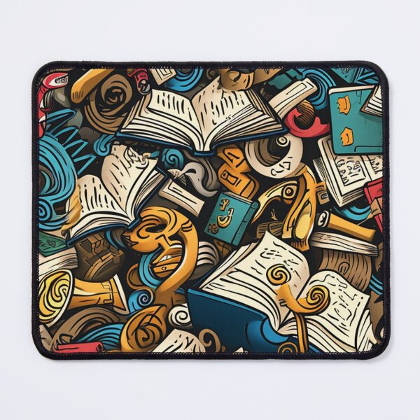 Item preview, Book Aesthetic, Abstract Doodle Books Pattern designed and sold by Desfix.