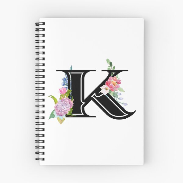 Aperçu de l'œuvre Lettre florale aquarelle K créée et vendue par Grafixmom.