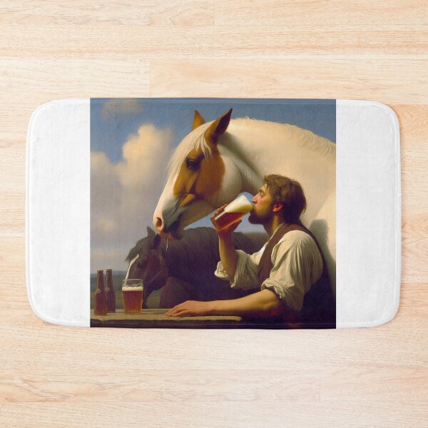 Item preview, Man and Steed enjoy non-alcoholic light refreshment designed and sold by Getting-shirty.