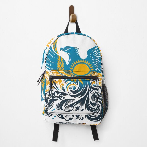 Item preview, Kazakhstan eagle coat of arms flag gift designed and sold by Pineapple-Tree.