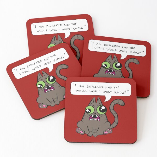Item preview, Displeased Cat designed and sold by stevenselbyart.