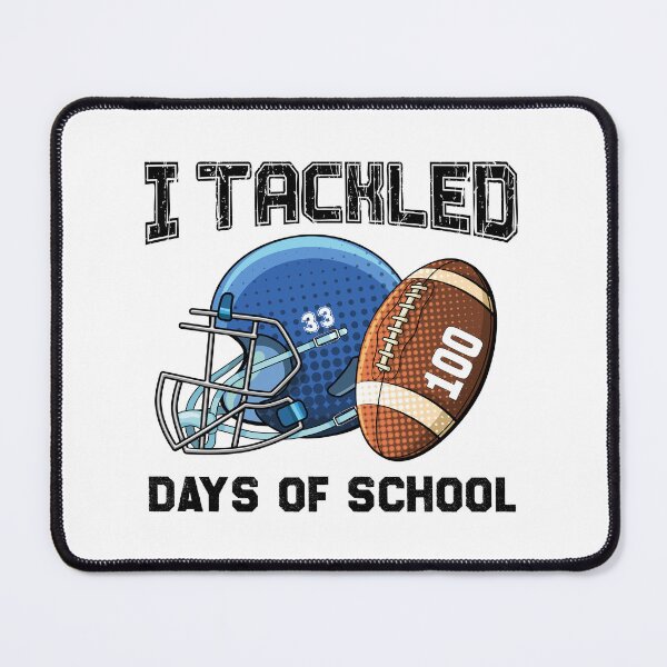 Item preview, I Tackled 100 Days Of School, Funny 100 days of school for teachers & student & Rugby lovers designed and sold by ArtByKatti.