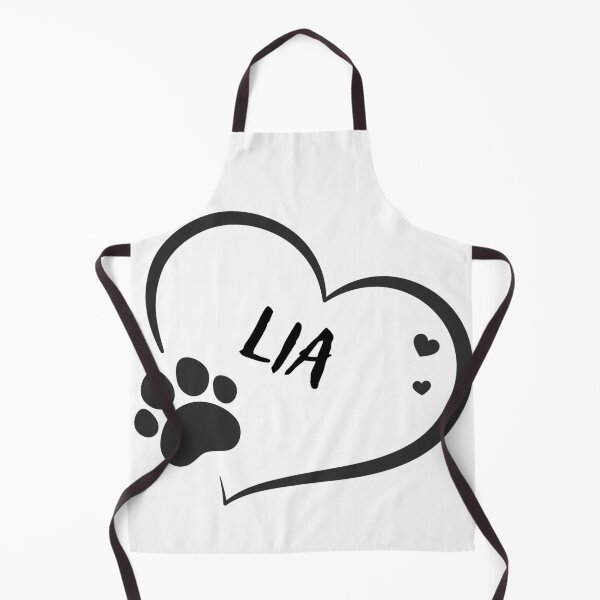 Item preview, Lia pet dog or cat name in a heart with a paw, great gift for dog or cat owners designed and sold by OCS1337.